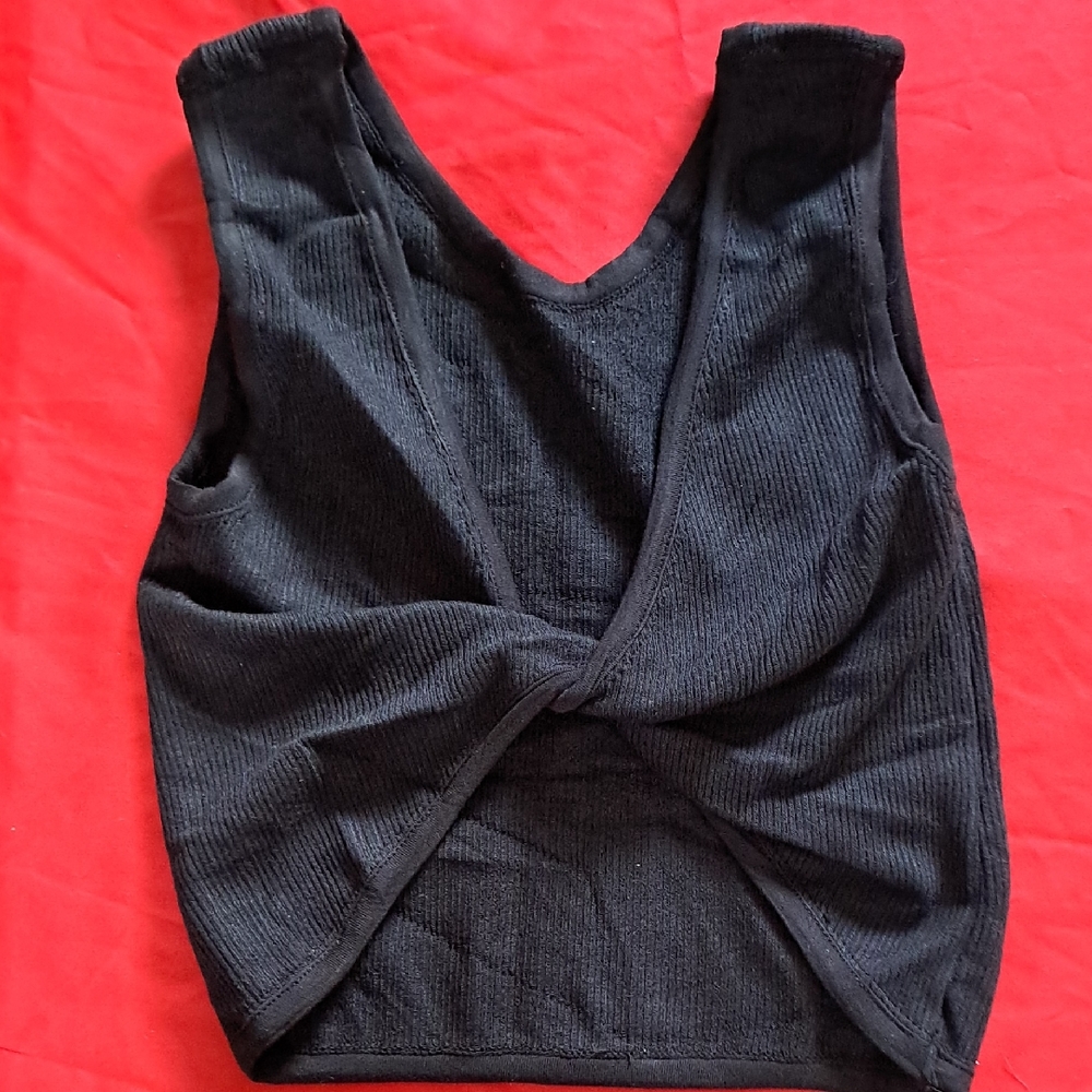 Black Sleeveless Twist Front Top 2 Pack